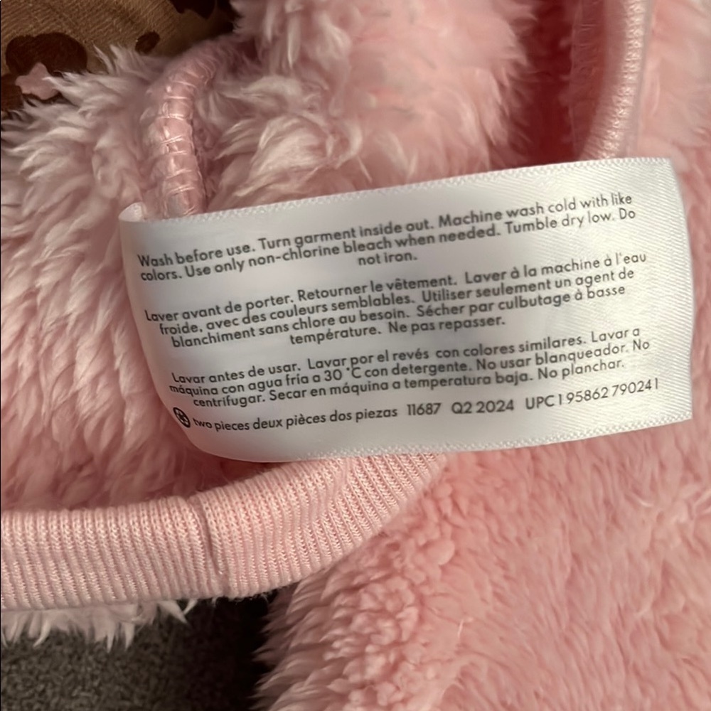 Carter's Pink Fuzzy Toddler Hoodie - Picture 5 of 7